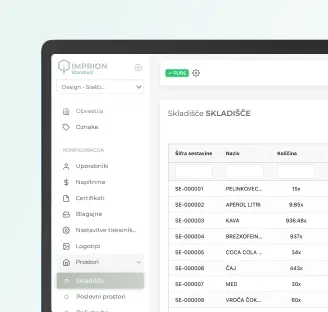 Imprion POS prikaz zaloge