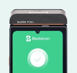 Terminal Besteron potrdi uspešno plačilo