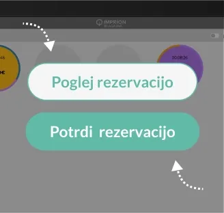 Potrditev Venuo rezervacije v blagajni