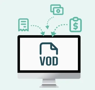 VOD datoteka pripravljena za uvoz v računovodstvo