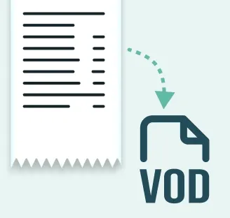 Izdan račun pripravljen za VOD izvoz